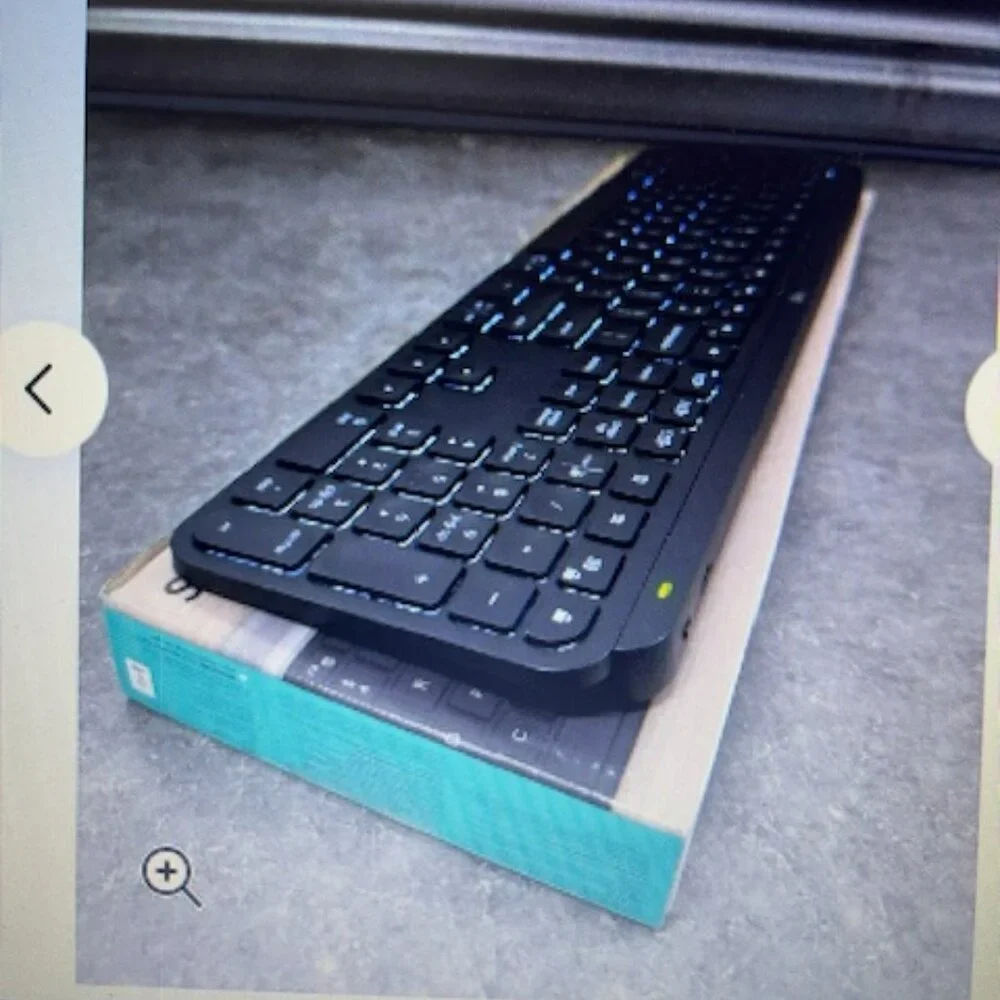 Logitech MX Keys Advanced Wireless Illuminated Keyboard.